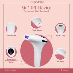 3 IN 1 IPL Hair Laser Removal Device